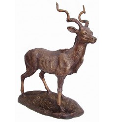  gazelle en bronze BRZ1433 ( H .33 x L .28 Cm ) Poids : 2 Kg 