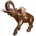  Eléphant en bronze BRZ0583 ( H .25 x L .30 Cm ) poids 4 kgs