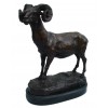 Bélier en bronze BRZ1268 / SM068 (H. 30 x L. 28 Cm)