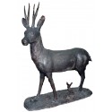 Cerf en bronze BRZ1688 ( H 110 . x L 90 . Cm ) 70 kg