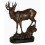 Cerf en bronze BRZ1598 H. 34 x L. 30 ( Cm ) - Poids : 5 Kg