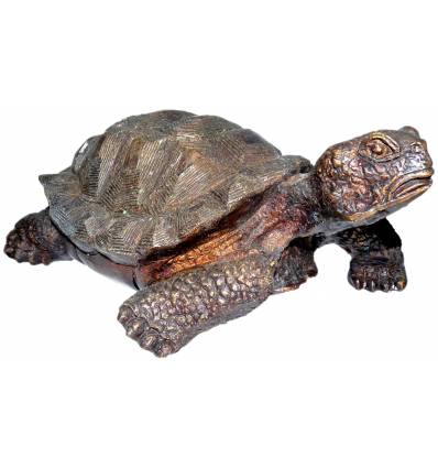 tortue en bronze BRZ0143-5 ( H .12 x L .27 Cm ) Poids : 2 Kg 
