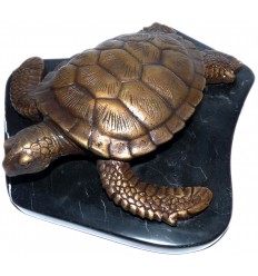 tortue en bronze BRZ0573 SM ( H .22 x L .22 Cm ) Poids : 1 Kg 