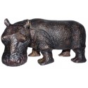 hippopotame en bronze BRZ0508 ( H .15 x L .25 Cm ) Poids : 5 Kg 