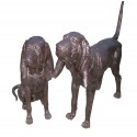 chien en bronze BRZ1012 ( H .91 x L .127 Cm ) Poids : 80 Kg 