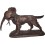 chien en bronze BRZ1699 ( H .35 x L .57 Cm )