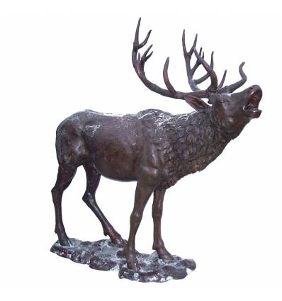 Cerf en bronze BRZ1402 ( H .201 x L .196 Cm )