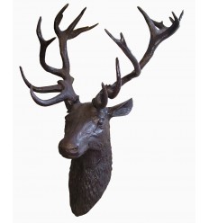 Cerf en bronze BRZ1421 ( H .134 x L .92 Cm ) poids 30 kgs 