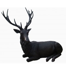 Cerf en bronze BRZ1537 ( H .175 x L .230 Cm )