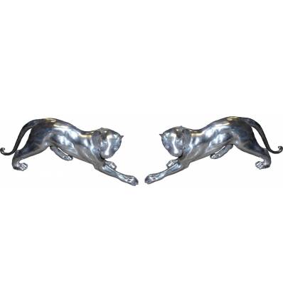 Guépard en Aluminium ALU0152 PAIR ( H .45 X L . 140 CM )