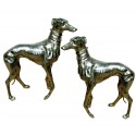 Chien en Aluminium ALU0144 PAIR ( H .109 X L . 144 CM )