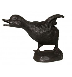 canard en bronze BRZ0270 ( H .17 x L .22 Cm ) Poids : 2 Kg 