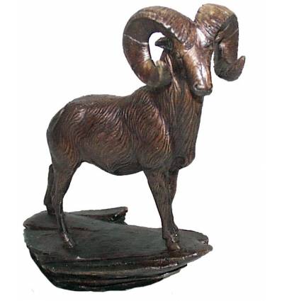 bélier en bronze BRZ0874 ( H .23 x L .20 Cm ) Poids : 2 Kg 