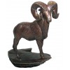 Bélier en bronze BRZ0874 ( H .23 x L .20 Cm ) Poids : 2 Kg
