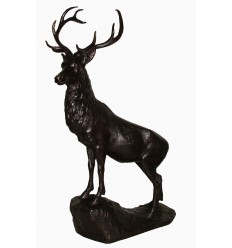 cerf en bronze BRZ1478 (60 cm x 37 cm) Poids 5 Kgs