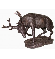 cerf en bronze BRZ1431 ( H .15 x L .21 Cm ) 2 kgs