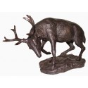 cerf en bronze BRZ1431 ( H .21 x L .15 Cm ) 2 kgs