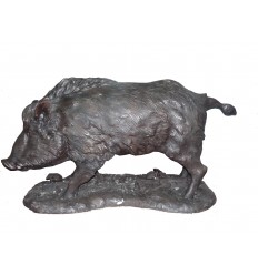 Sculpture sanglier en bronze Réf : BRZ1709