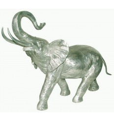 Sculpture d'éléphant en aluminium Réf : ALU0051