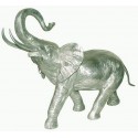 Sculpture d'éléphant en aluminium Réf : ALU0051