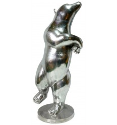 Sculpture ours en aluminium Réf : ALU1669-90