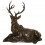 Cerf en bronze BRZ1317M (H. 45 x L. 40 Cm) Poids : 9 Kg 