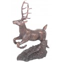 Sculpture cerf en bronze