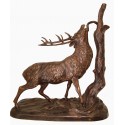 Sculpture d'un cerf en bronze Réf : BRZ0851