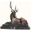 Sculpture en bronze d'un cerf couché Réf : BRZ1751SM