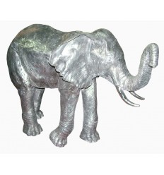Sculpture éléphant en aluminium Réf : ALU1087