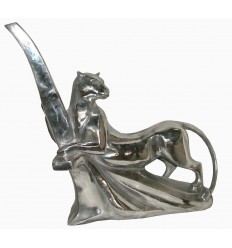 Sculpture félin en aluminium Réf : ALU1592
