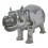 Sculpture d'un hippopotame en aluminium Réf : ALU0667-POLI
