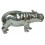 Sculpture d'un hippopotame en aluminium Réf : ALU0667-POLI