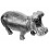 Sculpture d'un hippopotame en aluminium Réf : ALU1135