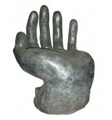 Sculpture fauteuil main Art Déco en aluminium Réf : ALU1609