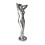 Sculpture d'une femme en aluminium Réf : ALU0204