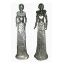 Sculpture africaine d'un couple en aluminium Réf : ALU1565