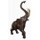 Eléphant en bronze BRZ0053-76 ( H .193 x L .145 x 50 Cm ) Poids : 138 Kg 