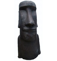 sculpture de moai BRZ1413 ( H .119 x L .61 Cm ) Poids : 59 Kg 