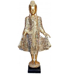 102 Cm - bouddha en bois - Ref. : BOU02