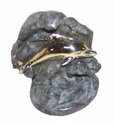 dauphin en bronze BRZ0940 ( H .18 x L .15 Cm ) Poids : 2 Kg 
