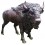 Bronze animalier : bison en bronze BRZ0267 ( H .244 x L . Cm ) Poids : 310 Kg 