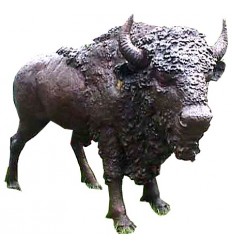 bison en bronze BRZ0267 ( H .244 x L . Cm ) Poids : 310 Kg 