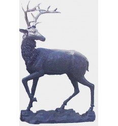 Cerf en bronze BRZ0915 ( H .190 x L .137 Cm )