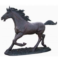 Cheval en bronze BRZ1453 ( H .230 x L .330 Cm ) Poids : 420 Kg 