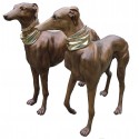 chien en bronze BRZ0144 ( H .109 x L .114 Cm ) Poids : 90 Kg 