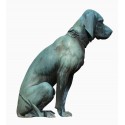 chien en bronze BRZ1513 ( H .95 x L .80 Cm ) Poids : 40 Kg 