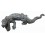 Bronze animalier :Crocodile en bronze BRZ44 ( H .60 x L :182 Cm ) Poids : 60 Kg 