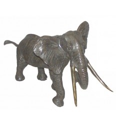 Bronze animalier :Eléphant en bronze BRZ0224 ( H .73 x L .140 Cm )