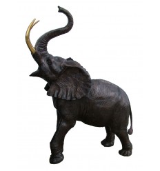 Bronze animalier :Eléphant en bronze BRZ1133-76 ( H .193 x L .168 Cm ) Poids : 115 Kg 
